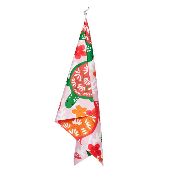 Dock & Bay Kids Beach Towels - Turtley Tropical - GRS Certified-M