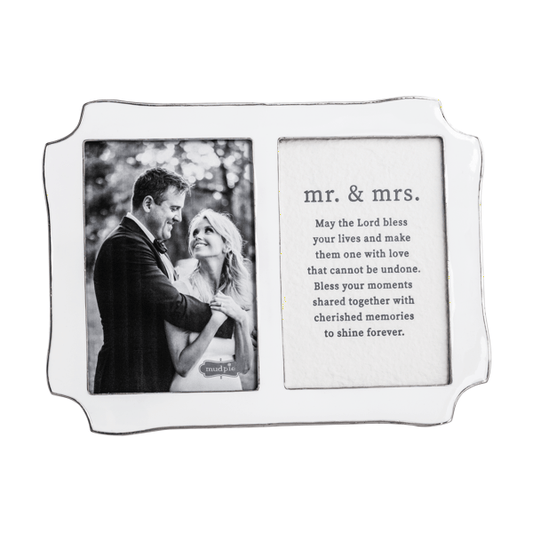 MUD PIE MR. & MRS. PRAYER WEDDING FRAME