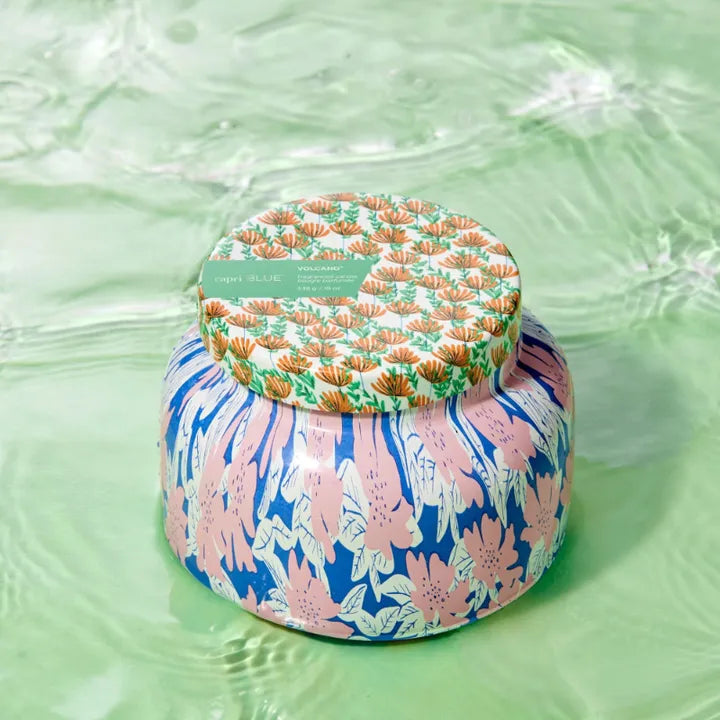 capri BLUE Volcano Pattern Play Signature Candle