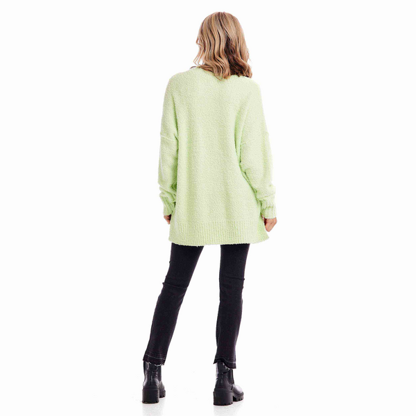 MUD PIE ROME CHENILLE SWEATER-LIME