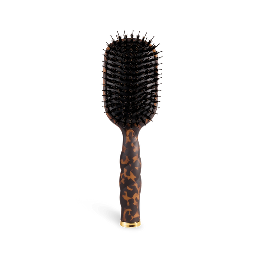 Boar Bristle Hair Brush | Tortoise Teletie