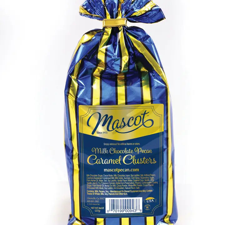 Mascot Pecan Milk Chocolate Pecan Caramel Cluster Coffee Style Pouch