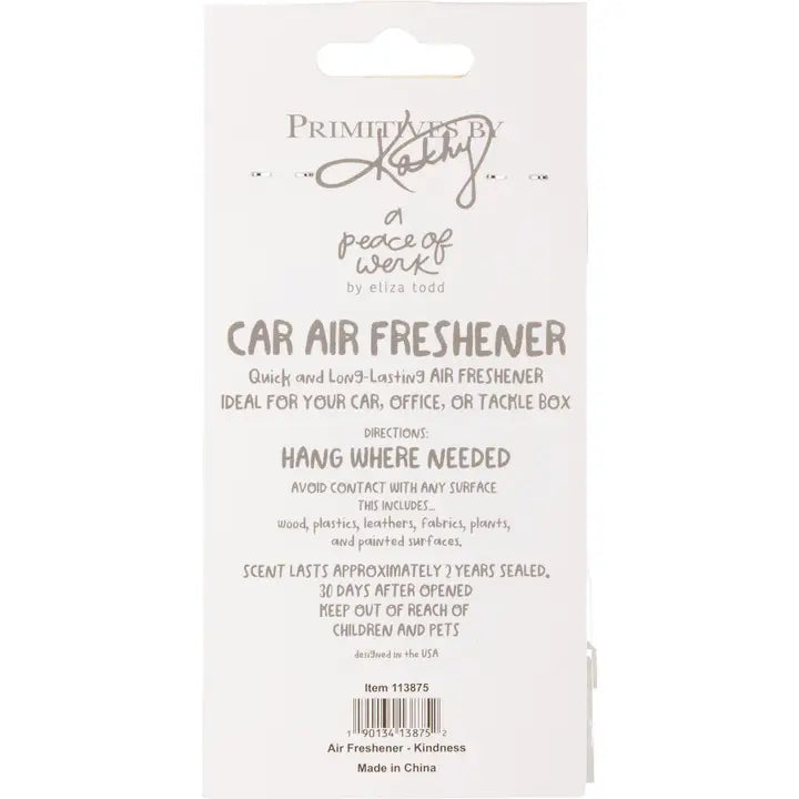 Primitives by Kathy Kindness Is Beautiful Air Freshener