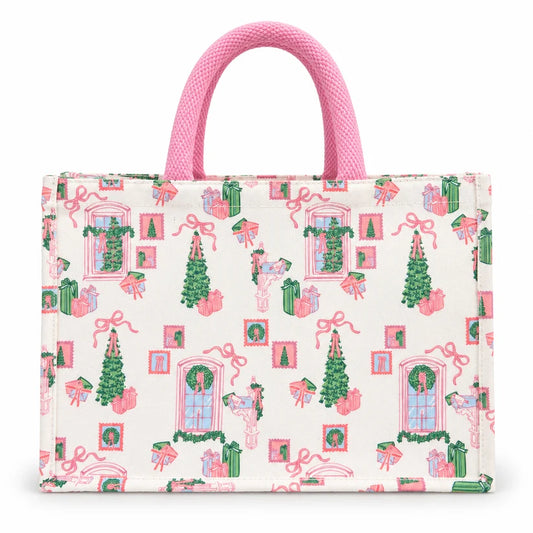 MARY SQUARE  Classic Market Shopper Christmas Cottage