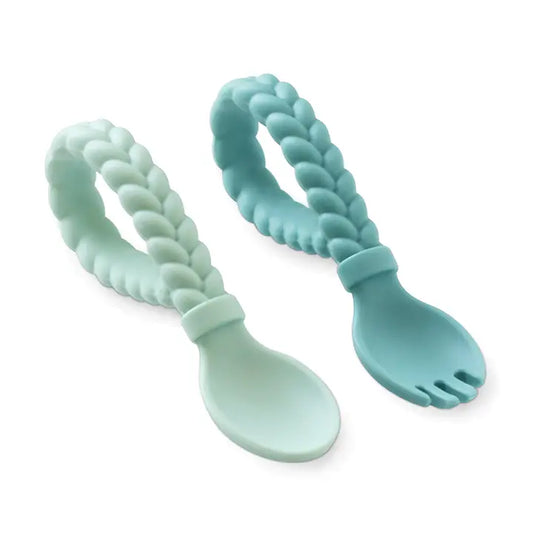 Itzy Ritzy Sweetie Spoons™ Spoon + Fork Set-Mint