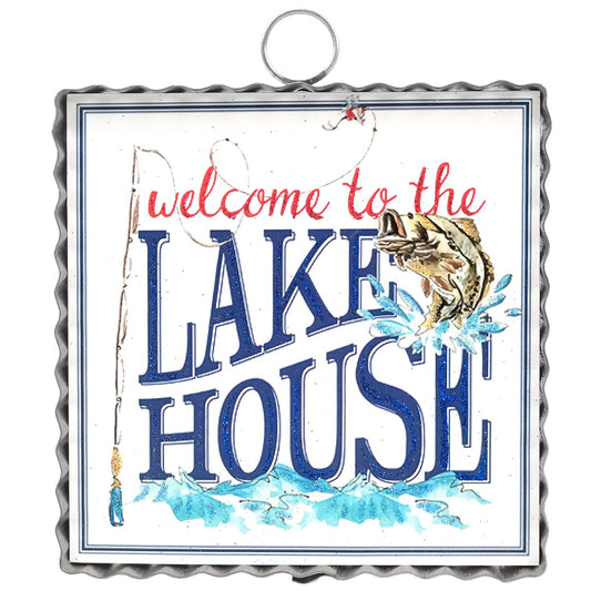 The Round Top Collection Mini Art "Welcome to The Lake"