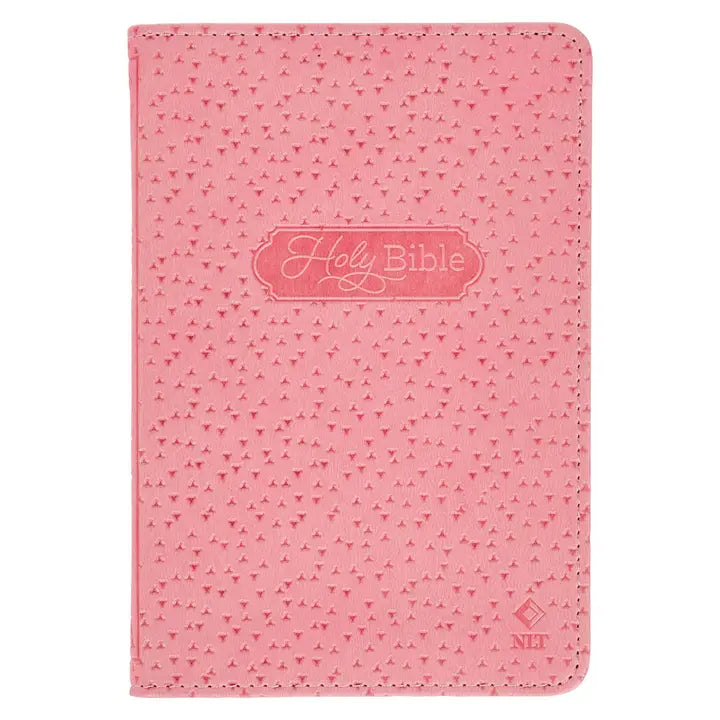 Bible Nlt Infant New Testament Faux Leather, Pink
