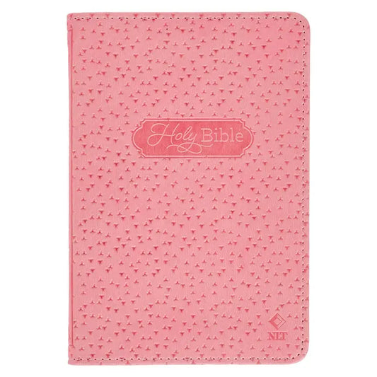 Bible Nlt Infant New Testament Faux Leather, Pink