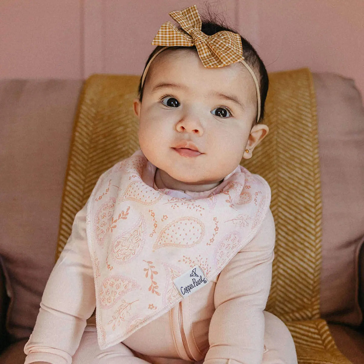 Copper Pearl 4 Pack Baby Bandana Bibs - Cheyenne