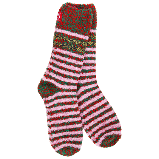 World's Softest Socks Holiday Multi Crew-Merry Multi