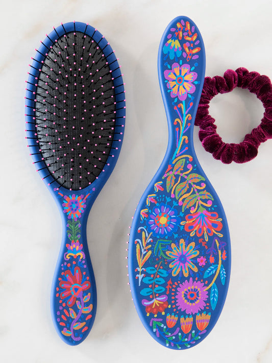 Natural Life Wet / Dry Detangling Hairbrush-Navy