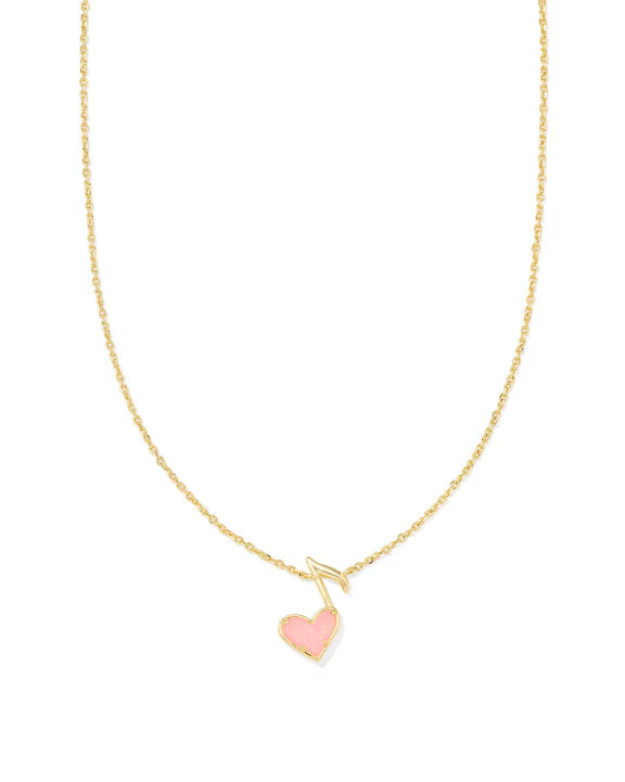 KENDRA SCOTT DOLLY PARTON ARI HEART MUSIC NOTE SHORT PENDANT NECKLACE