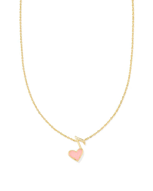 KENDRA SCOTT DOLLY PARTON ARI HEART MUSIC NOTE SHORT PENDANT NECKLACE