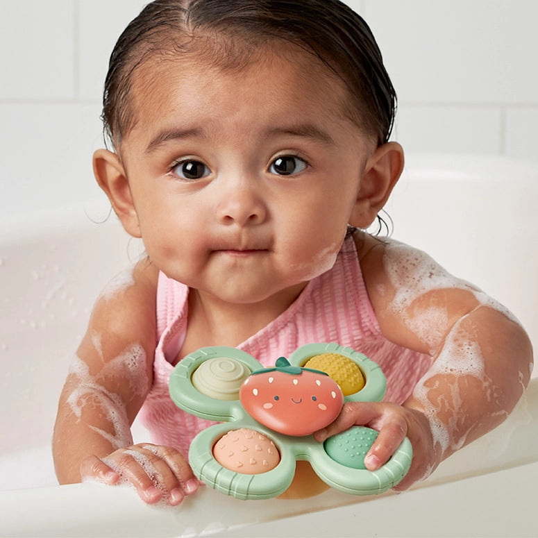 Itzy Ritzy Pop & Whirl™ - Bath + Travel Toy-Strawberry