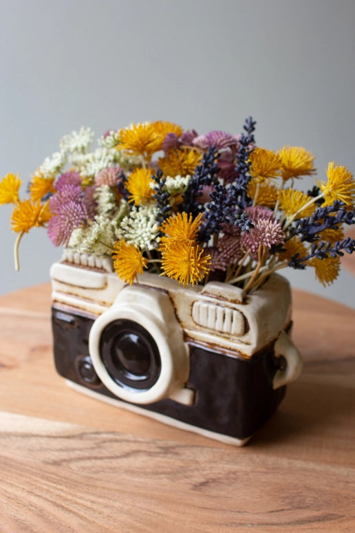 Kalalou Ceramic Camera Planter