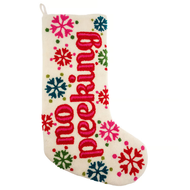 KARMA EMBROIDERED STOCKING NO PEEKING