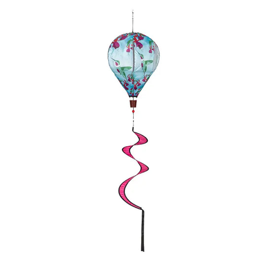 Hummingbird Animated Burlap Balloon Spinner