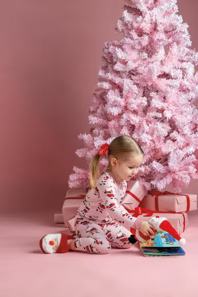 MUD PIE CHRISTMAS JINGLE LIGHT-UP SLIPPERS