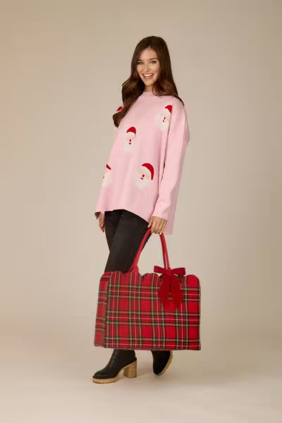 MUD PIE HOLIDAY JACQUARD ONE SIZE SWEATER