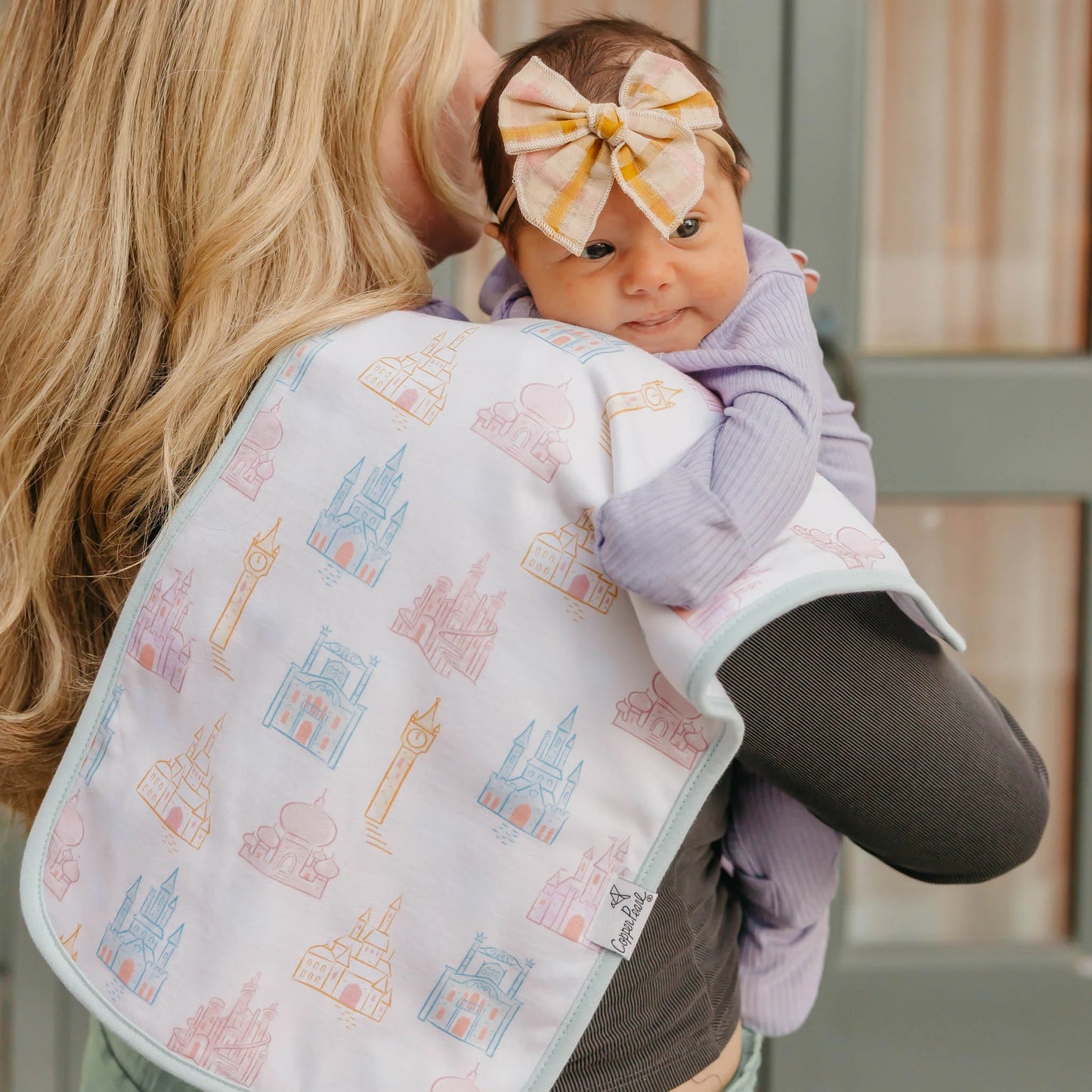 Copper Pearl Disney Princess Premium Burp Cloths