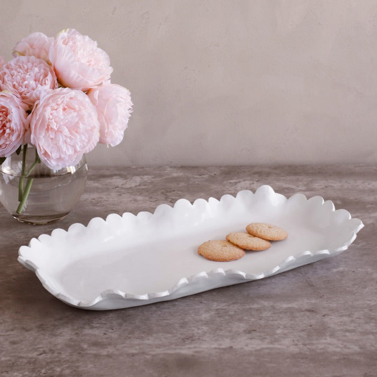 BEATRIZ BALL VIDA Colette Large Oblong Platter (White)-3318