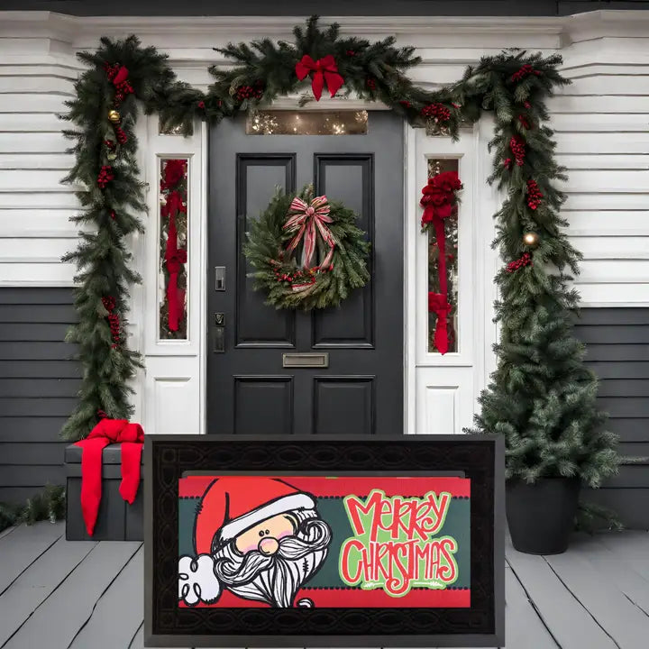 Dicksons Doormat Insert Santa Merry Christmas