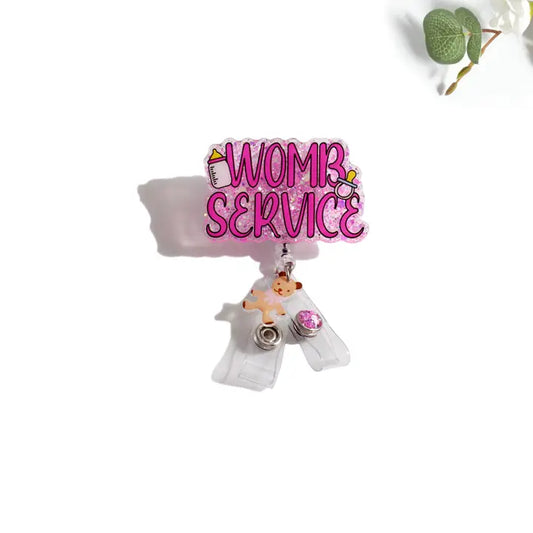 Outside the Box, LLC Glitterific Badge Reel Womb Service