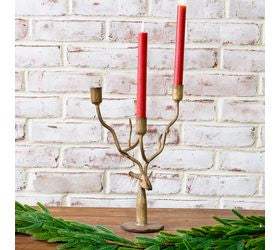 Pd HOME 13" ANTLER CANDLE HOLDER