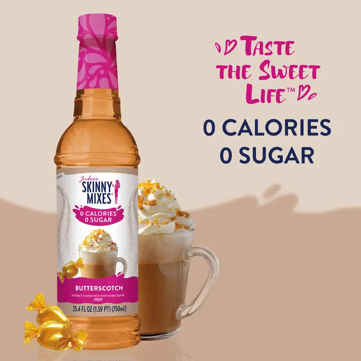 Jordan's Skinny Mixes Sugar Free Butterscotch Syrup - 750ml