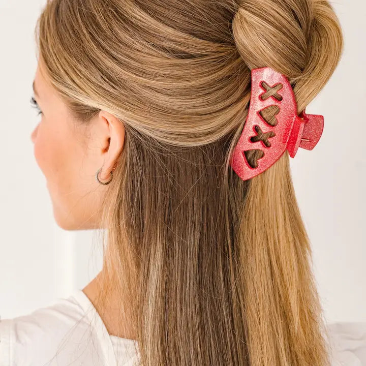 Teleties Red Sweet Talker Medium Hair Clip