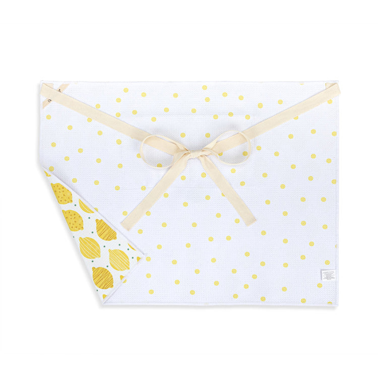 DEMDACO Lemons Absorbent Half Apron - 27x20in