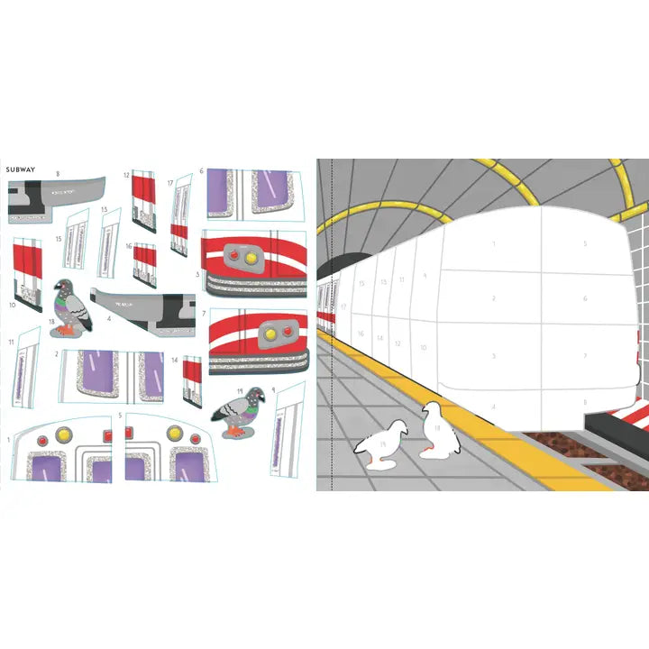 My First Color-By-Sticker Book -- Cars, Trucks, & Trains