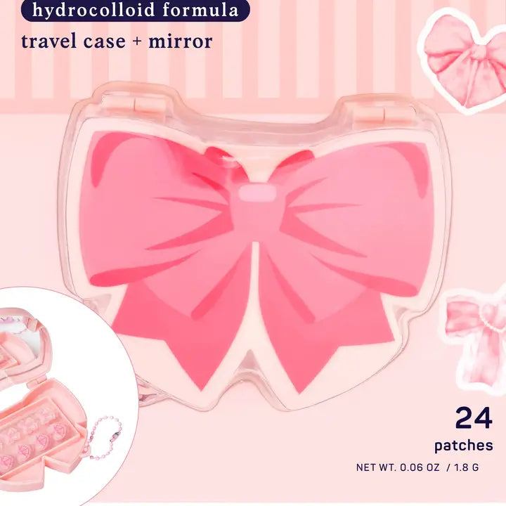 My Spa Life Pretty in Pink Hydrocolloid Pimple Patches (Travel Case + Mirror)