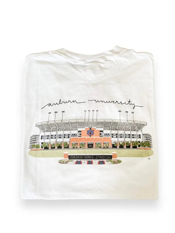 Hand Made Alabama Auburn Jordan Hare Stadium