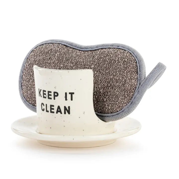 Demdaco Keep It Clean Soap Dish with Sponge