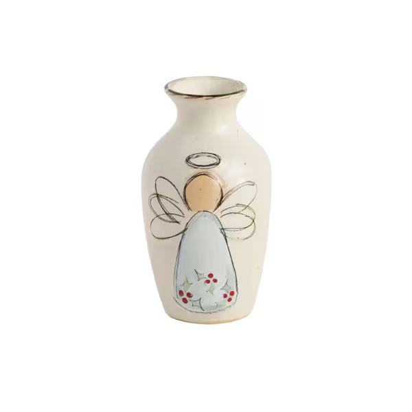 MUD PIE HOLLY ANGEL BUD VASE