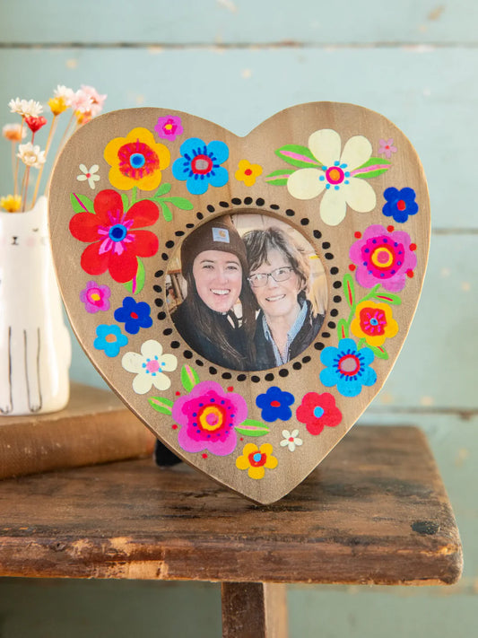 Natural Life Heart Shaped Picture Frame