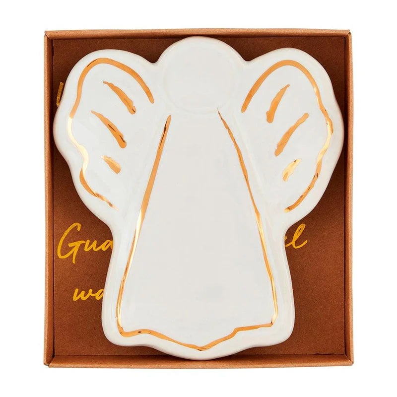 MUD PIE STRIPE ANGEL WINGS TIDBIT DISH