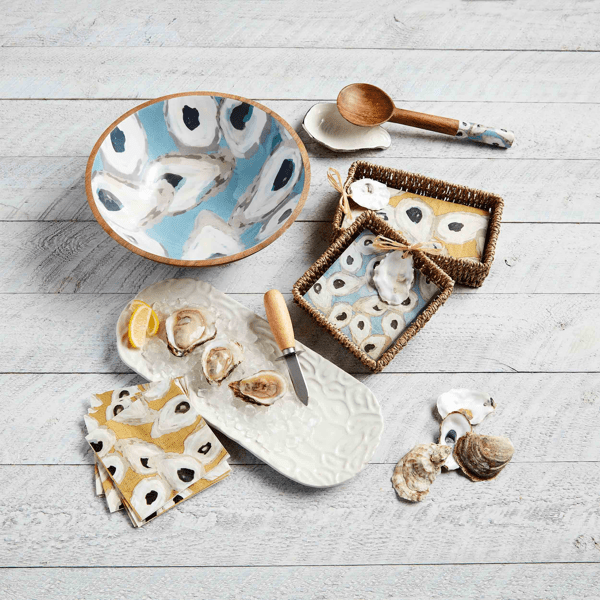 MUD PIE ENAMEL OYSTER BOWL