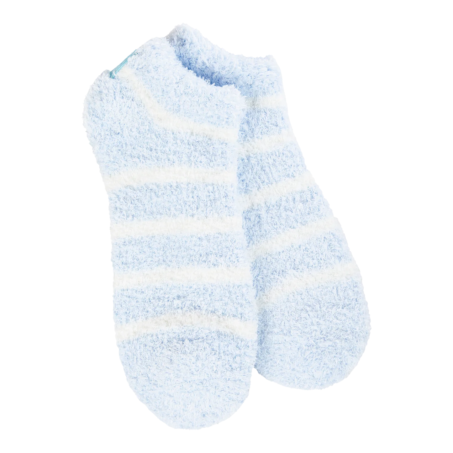 World's Softest Socks Cozy Low-Oxford Blue Stripe