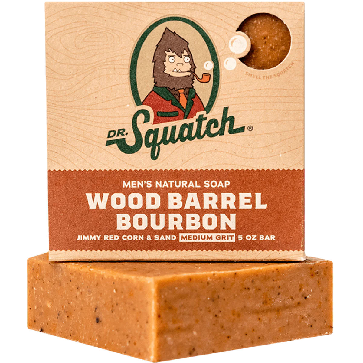 Dr. Squatch Bar Soap WOOD BARREL BOURBON