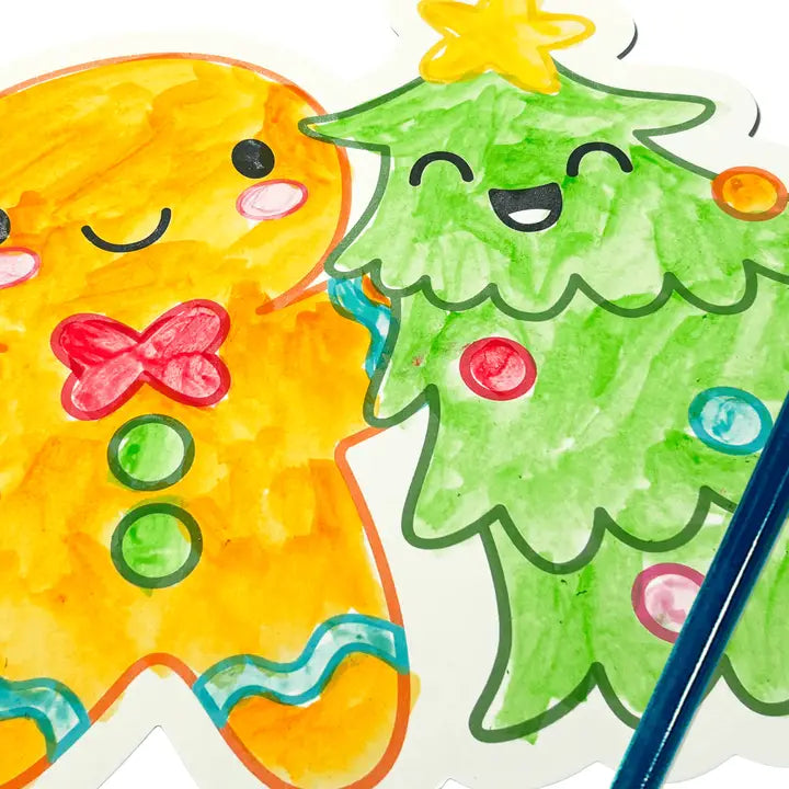 Ooly Playful Painters Easy Watercolor Painting Kit - Merry & Bright