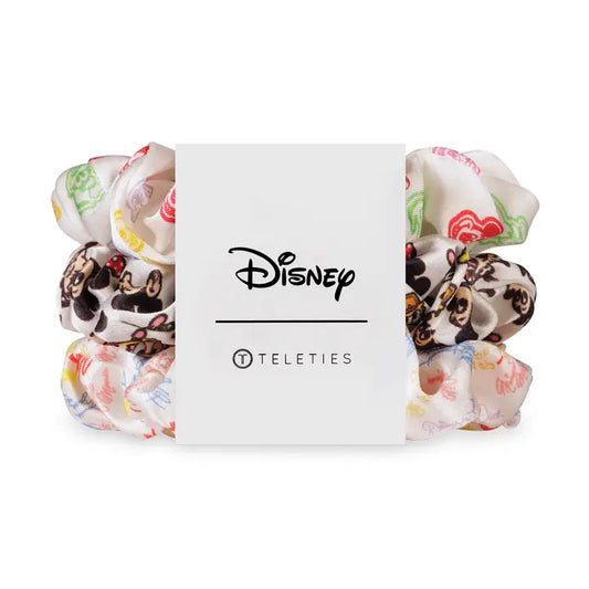 Teleties Mickey and Friends Large Silk Scrunchies