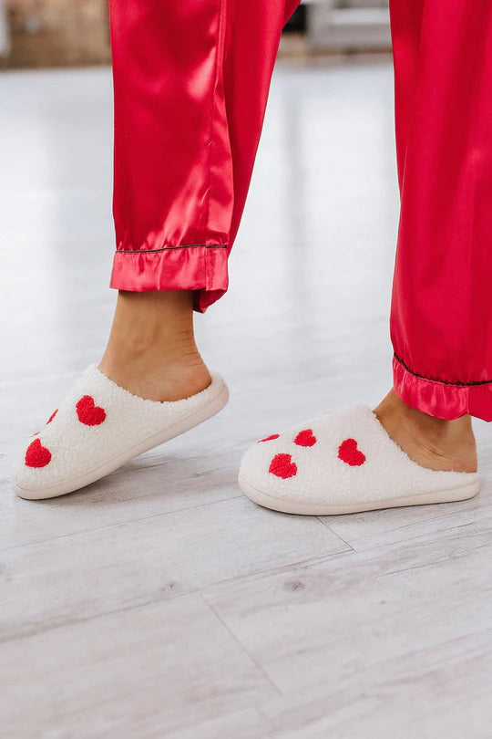 Liam & Company Valentines Day Heart Slippers