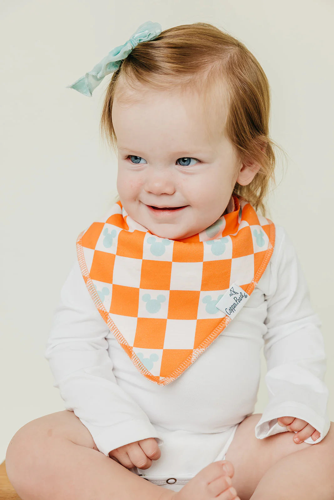 Copper Pearl Mickey Mouse's Boo Bash Baby Bandana Bibs