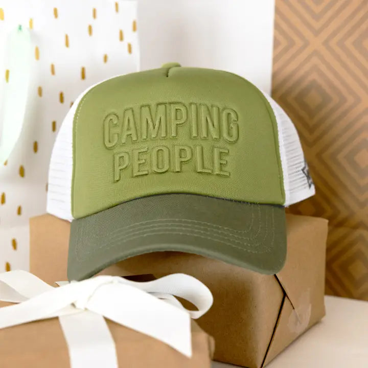 Pavilion Camping People - Adjustable Moss Green Neoprene Mesh Hat