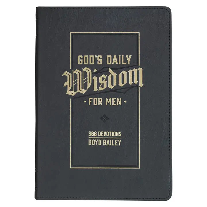 Devotional God's Daily Wisdom For Men Faux Leather