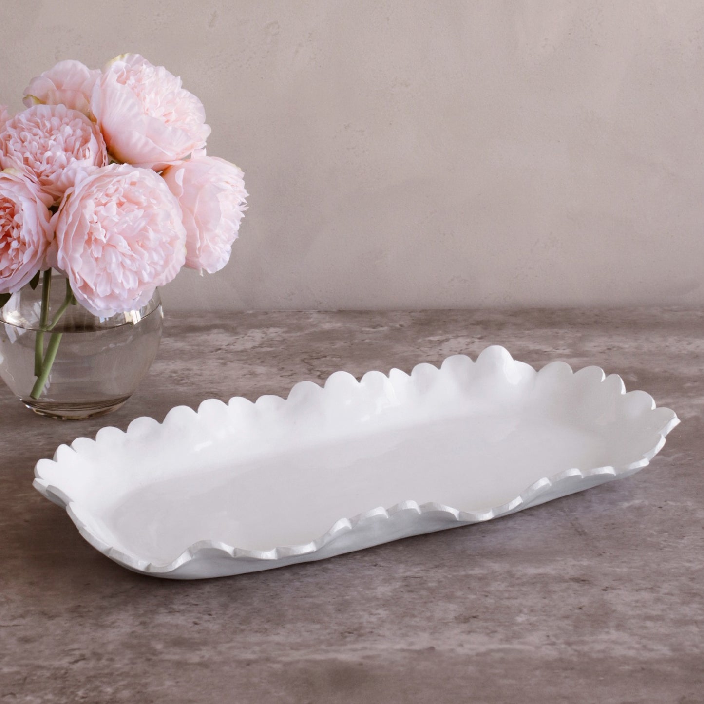 BEATRIZ BALL VIDA Colette Large Oblong Platter (White) (3319)