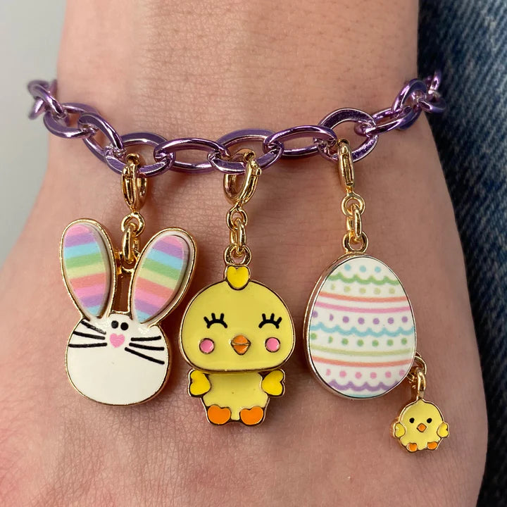 Charm It! Gold Rainbow Bunny Charm