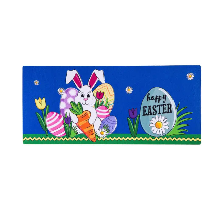 Evergreen Enterprises Happy Easter Bunny and Carrot Sassafras Switch Mat